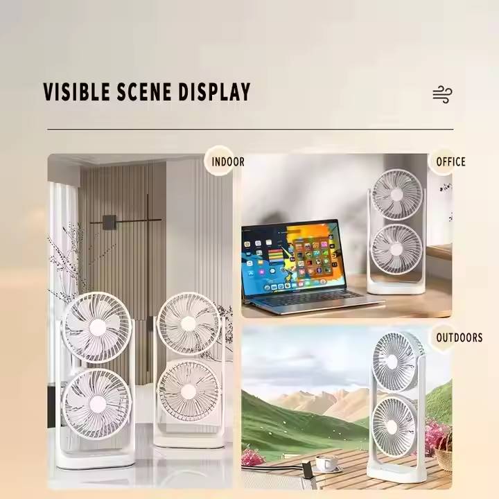 فن دوبل با قابلیت چرخش 360 درجه مجزا - Image 4