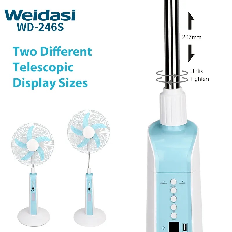 پنکه ایستاده شارژی 16 اینچ ویداسی مدل Weidasi WD-246S - Image 7