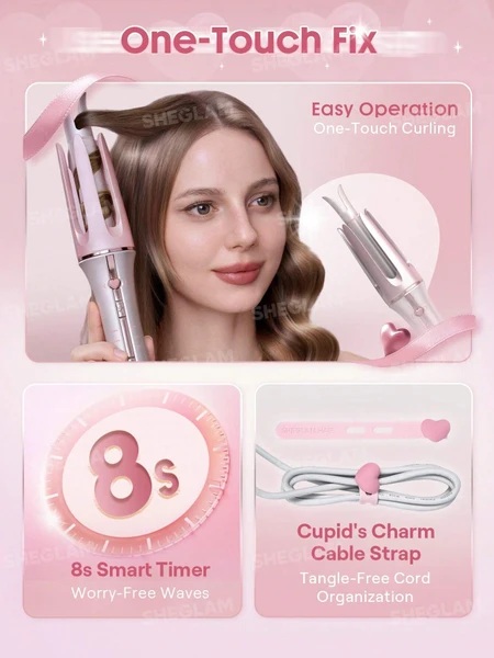 دستگاه فرکننده کرلی مو شیگلم (SHEGLAM Cupid’s Charm One‑Touch Instant Curler) نسخه اورجینال - Image 4