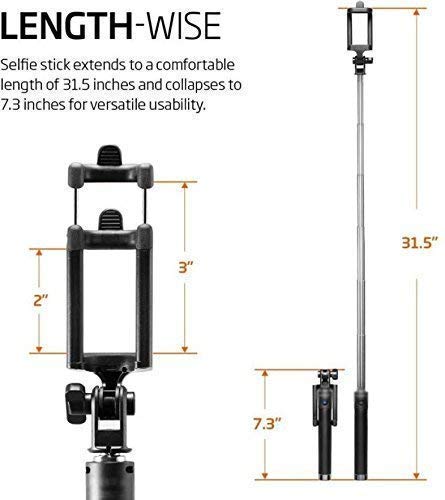 مونوپاد کابلی SELFIE STICK با ارتفاع 78cm - Image 3