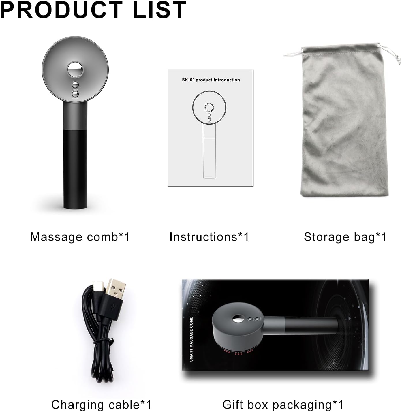 ماساژور پوست سر هوشمند مناسب برای رشد مو – smart massage comb - Image 2