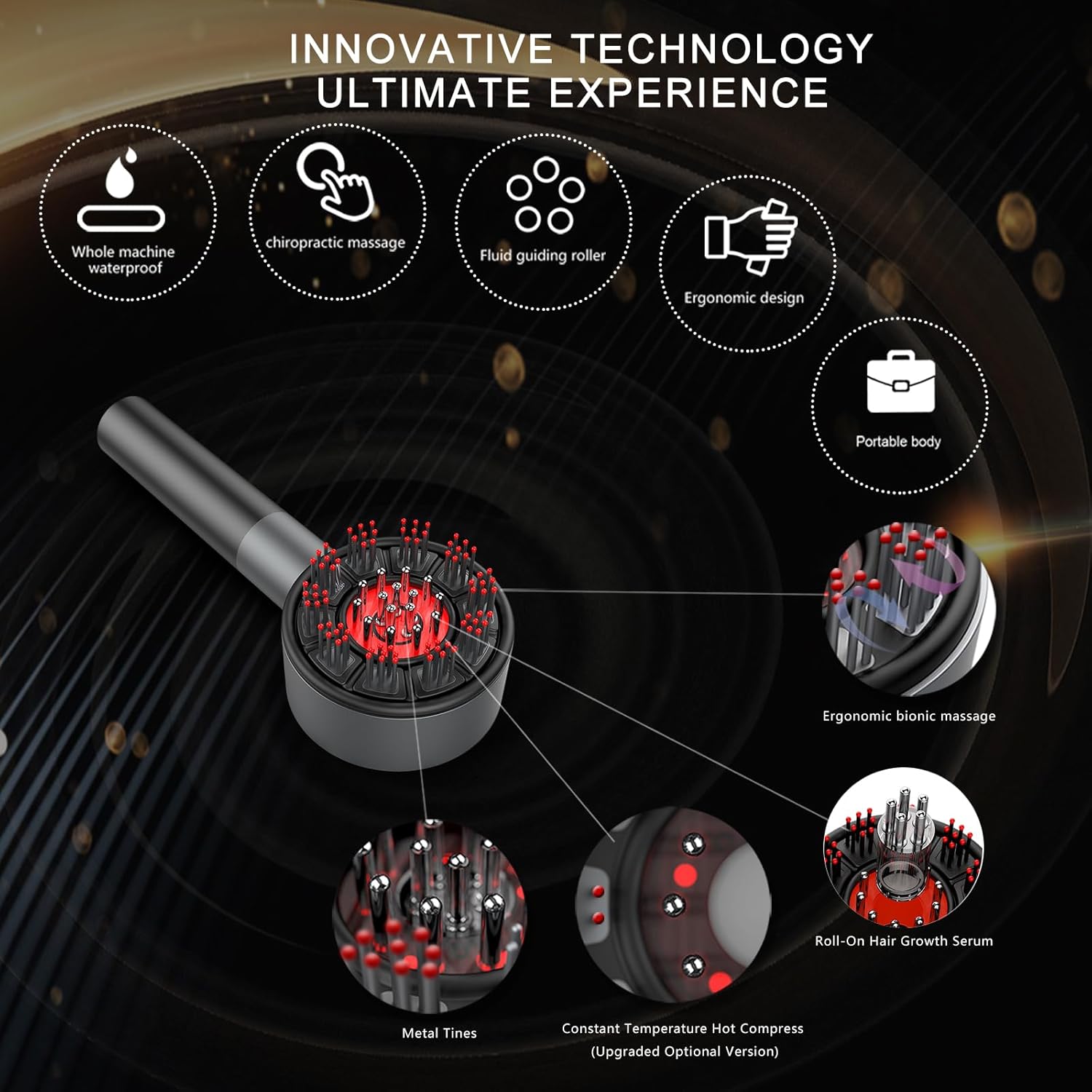 ماساژور پوست سر هوشمند مناسب برای رشد مو – smart massage comb - Image 5