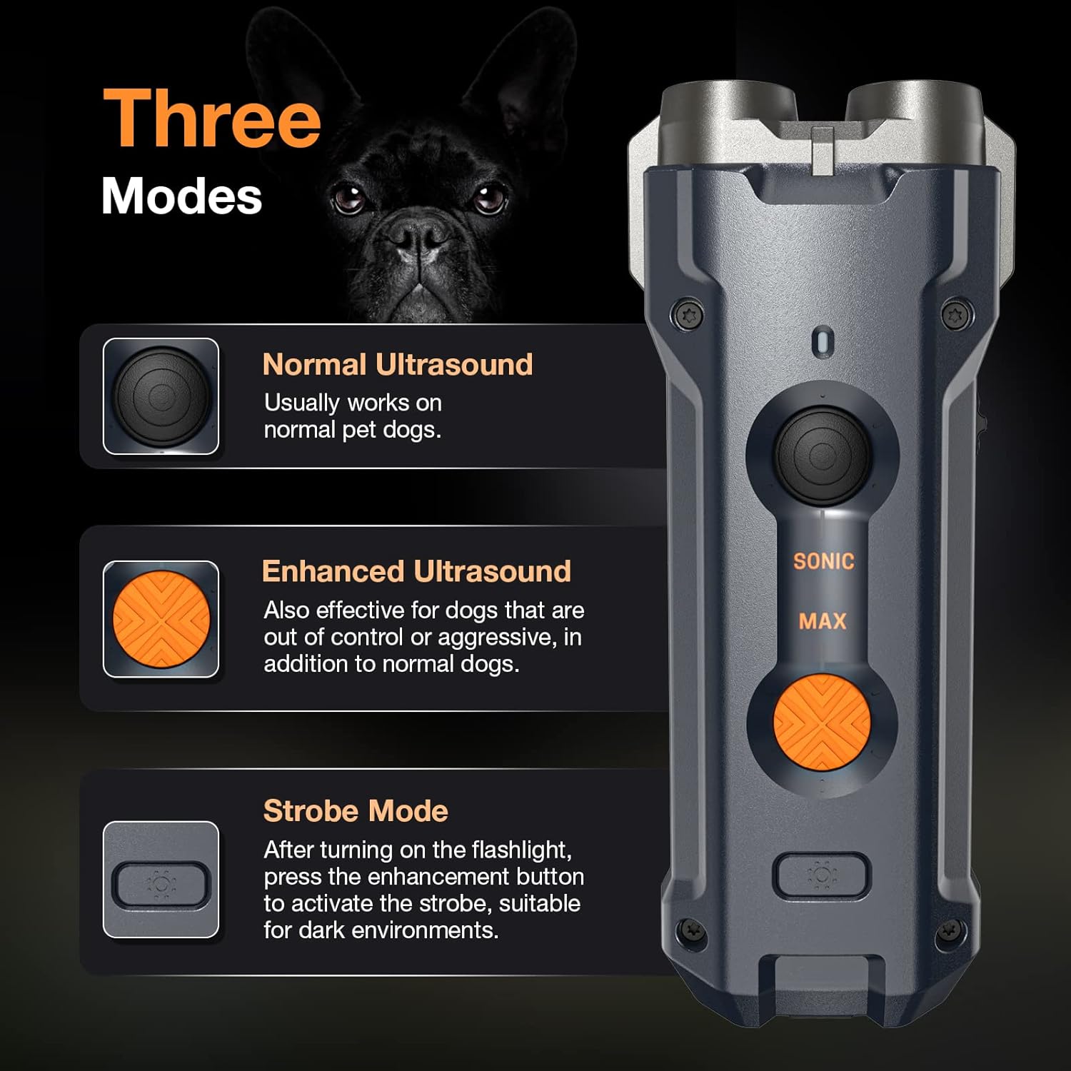 دورکننده حیوانات و ضد پاس سگ Ultrasonic Dog Trainer u20 - Image 3