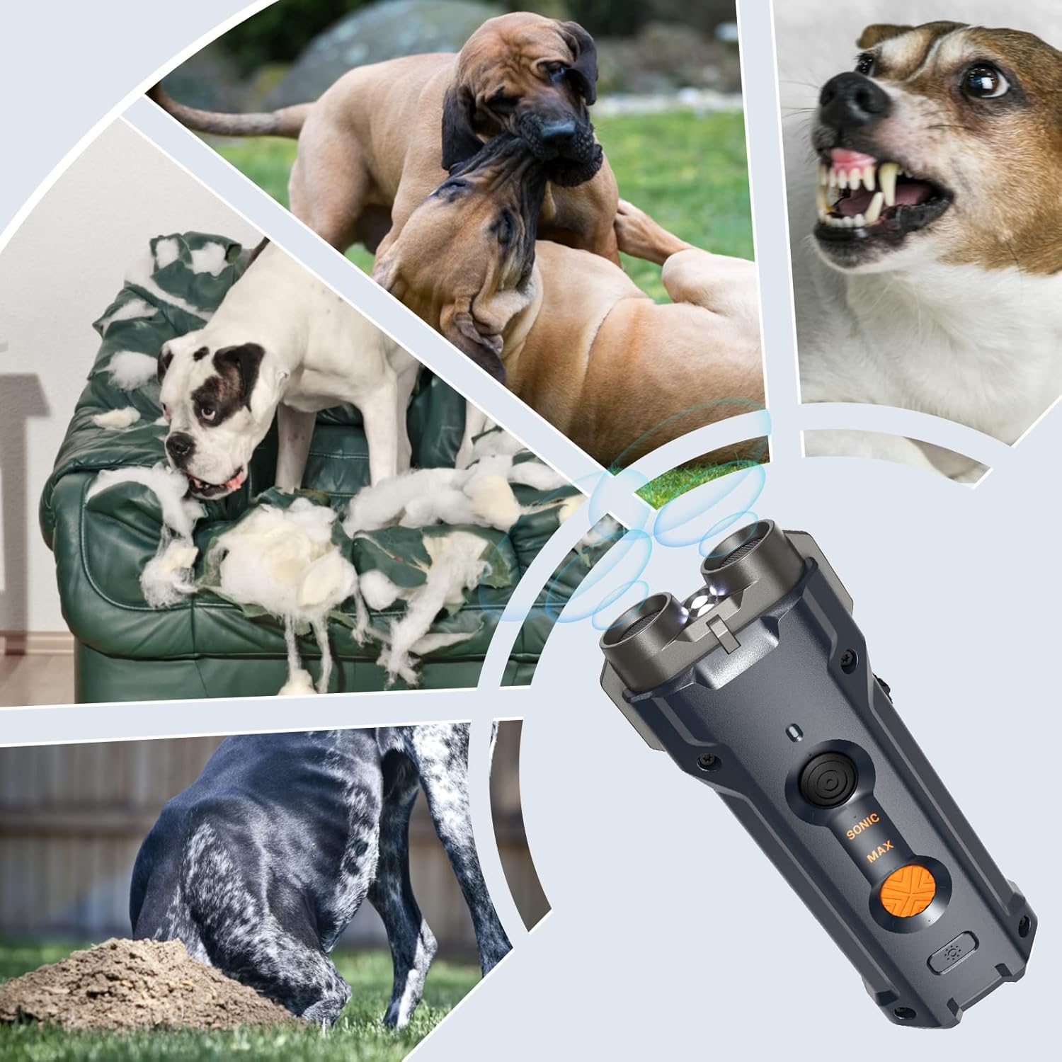 دورکننده حیوانات و ضد پاس سگ Ultrasonic Dog Trainer u20 - Image 5