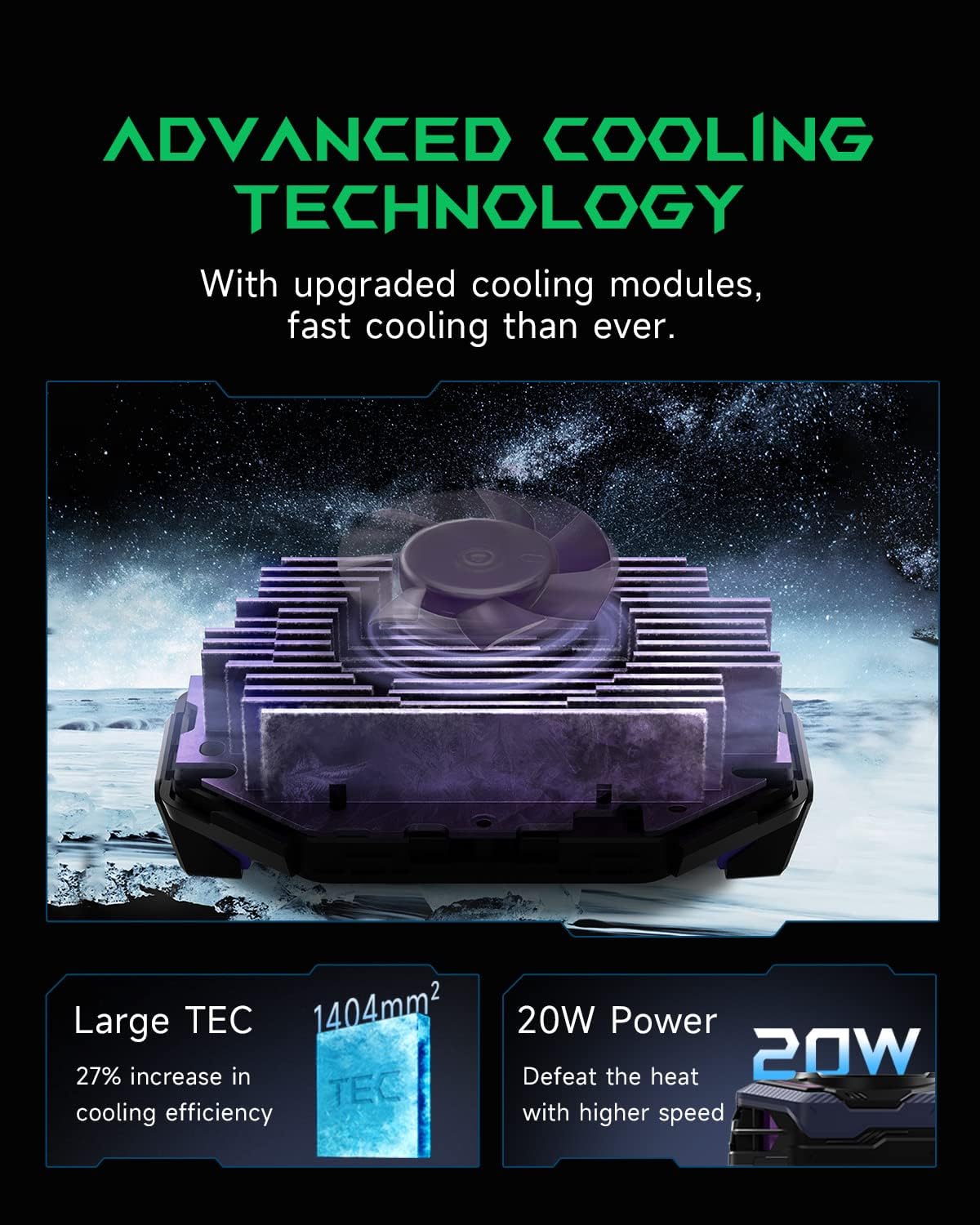 فن خنککننده موبایل بلک شارک مدل FunCooler 3 Pro با قدرت ۲۰ واتی - Image 5