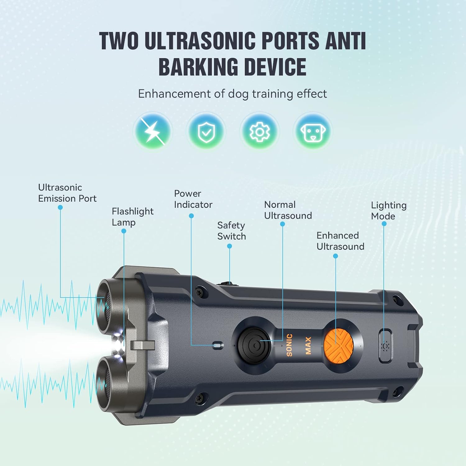 دورکننده حیوانات و ضد پاس سگ Ultrasonic Dog Trainer u20 - Image 6