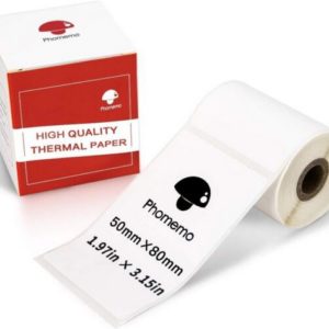 رول پرینتر لیبل زن حرارتی Phomemo (50×80 میلی‌متر)