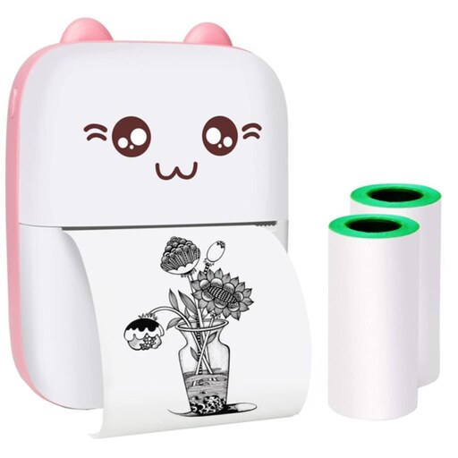 مینی پرینتر حرارتی مدل خرگوشی Eschen مدل ‎Portable Printer| MINI PRINTER