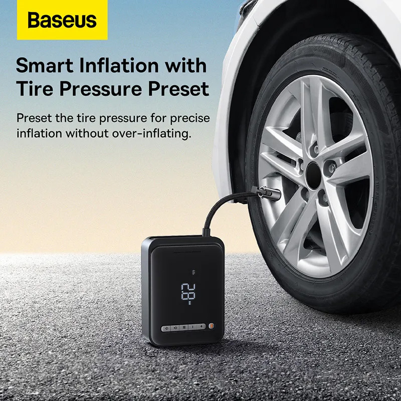 جامپ استارتر و پمپ باد خودرو بیسوس مدل Baseus BS-CH003 ظرفیت 8000 میلی آمپر - Image 6