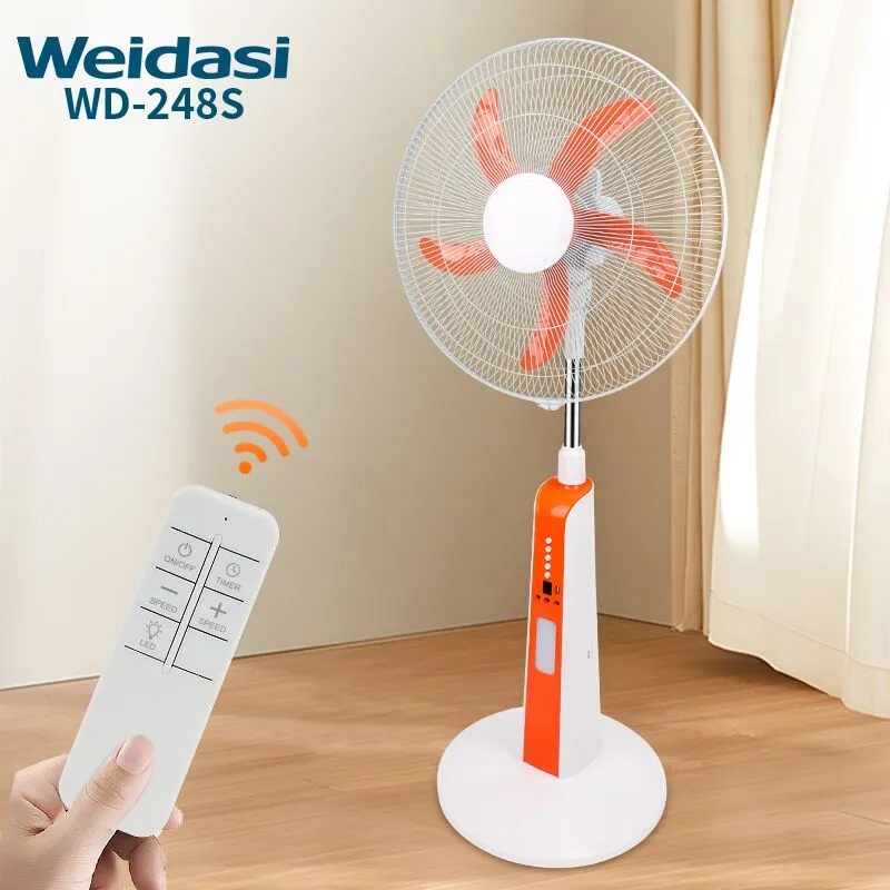 پنکه ایستاده شارژی 18 اینچ ویداسی مدل weidasi WD-248 با چراغ LED - Image 3