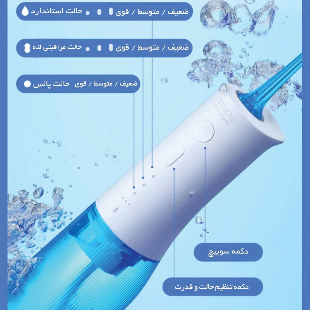 واترجت و آبشوی دهان و دندان سوکاس مدل SOOCAS W3 Pro - Image 3