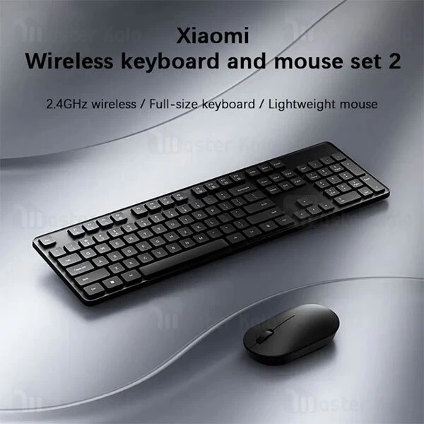 ست کیبورد و ماوس بیسیم شیائومی مدل Xiaomi Wireless Keyboard and Mouse Set 2 گلوبال - Image 4