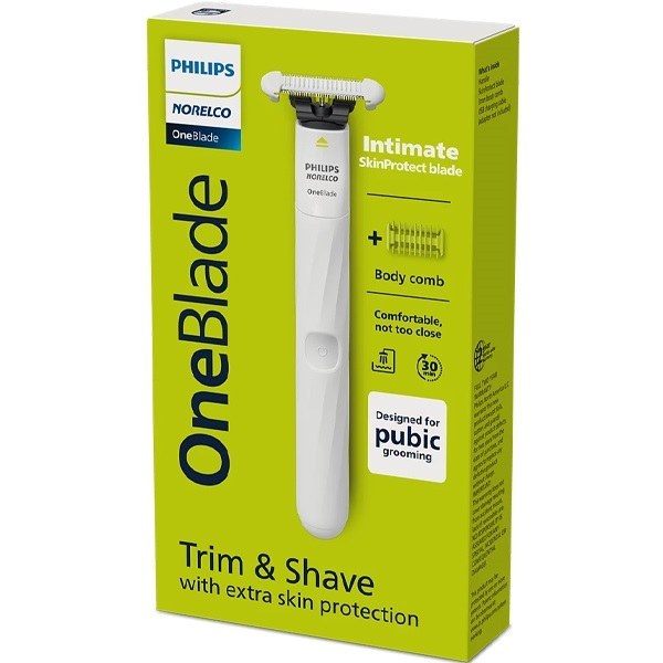 ماشین اصلاح نواحی حساس فیلیپس وانبلید مدل Philips OneBlade Intimate QP1924 - تصویر 2