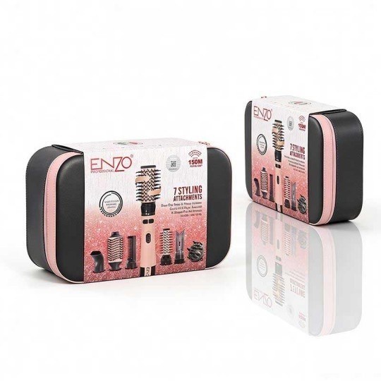 ست سشوار برس چرخشی انزو Enzo Rotating Hot Air Brush مدل EN-760A - تصویر 2
